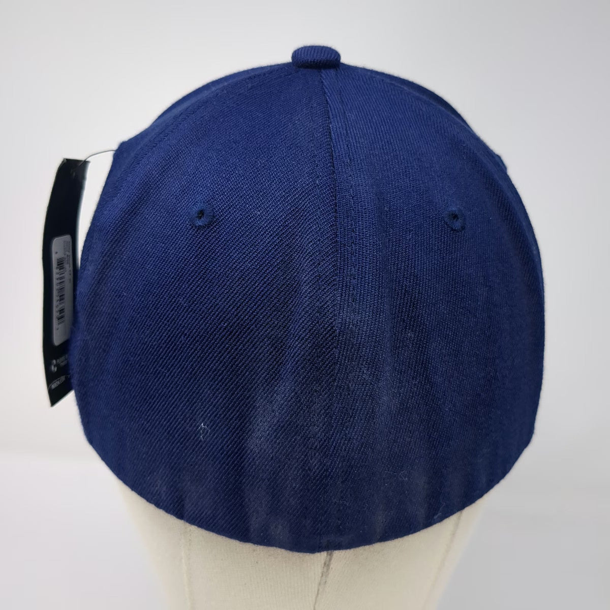 Nixon Baseball Cap Blue M Fitted Hat Flexfit Logo Curved Brim Stretch Fit
