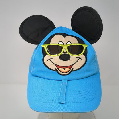 Mickey Mouse Ears Sunglasses Snapback Hat Blue Toddler 51-53cm Disney