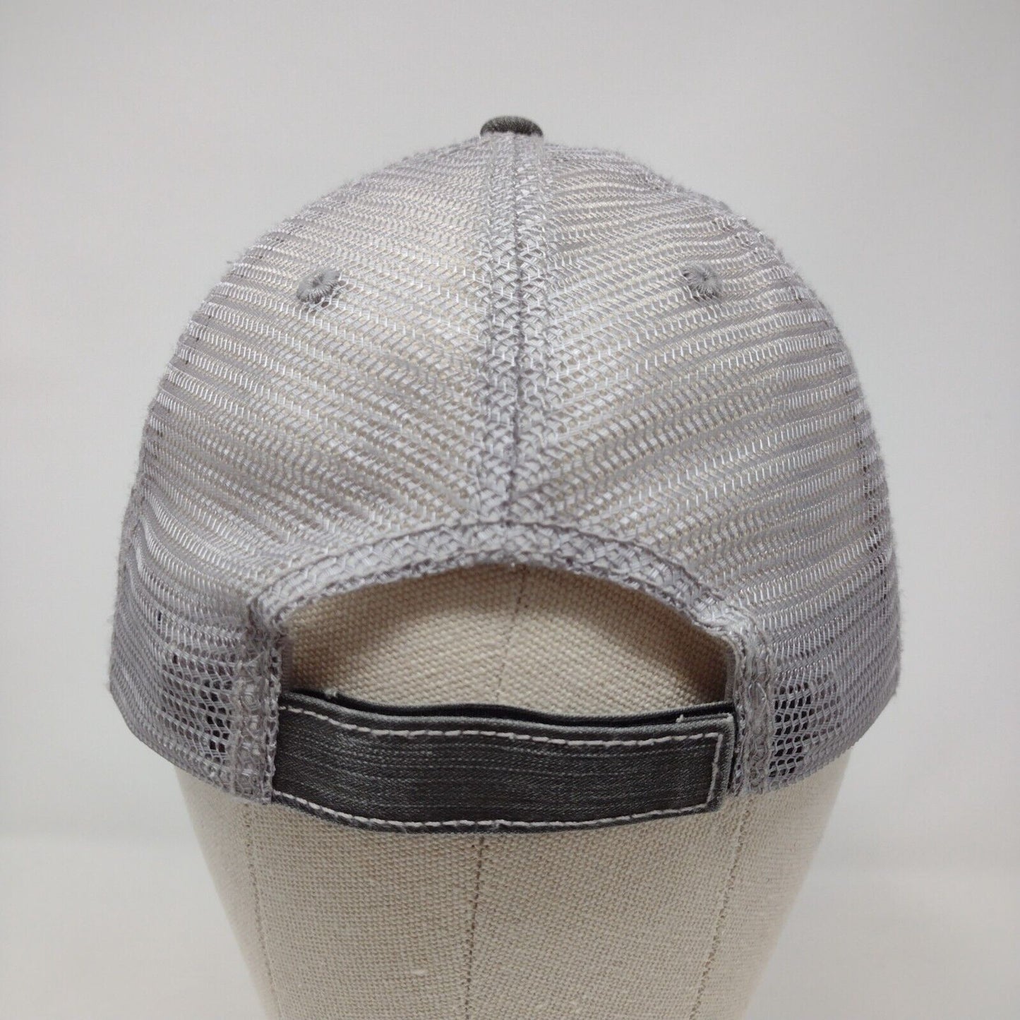 ID Patch Strapback Mesh Back Trucker Hat Gray OSFA Adjustable Idaho HG