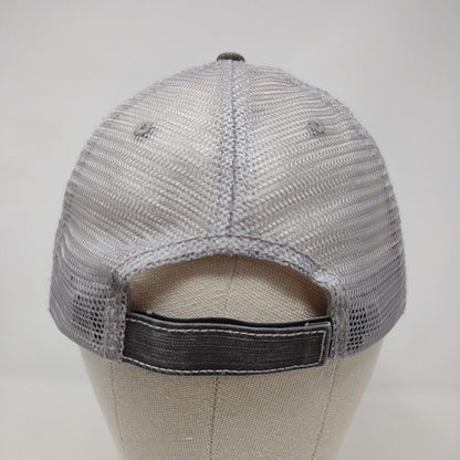 ID Patch Strapback Mesh Back Trucker Hat Gray OSFA Adjustable Idaho HG