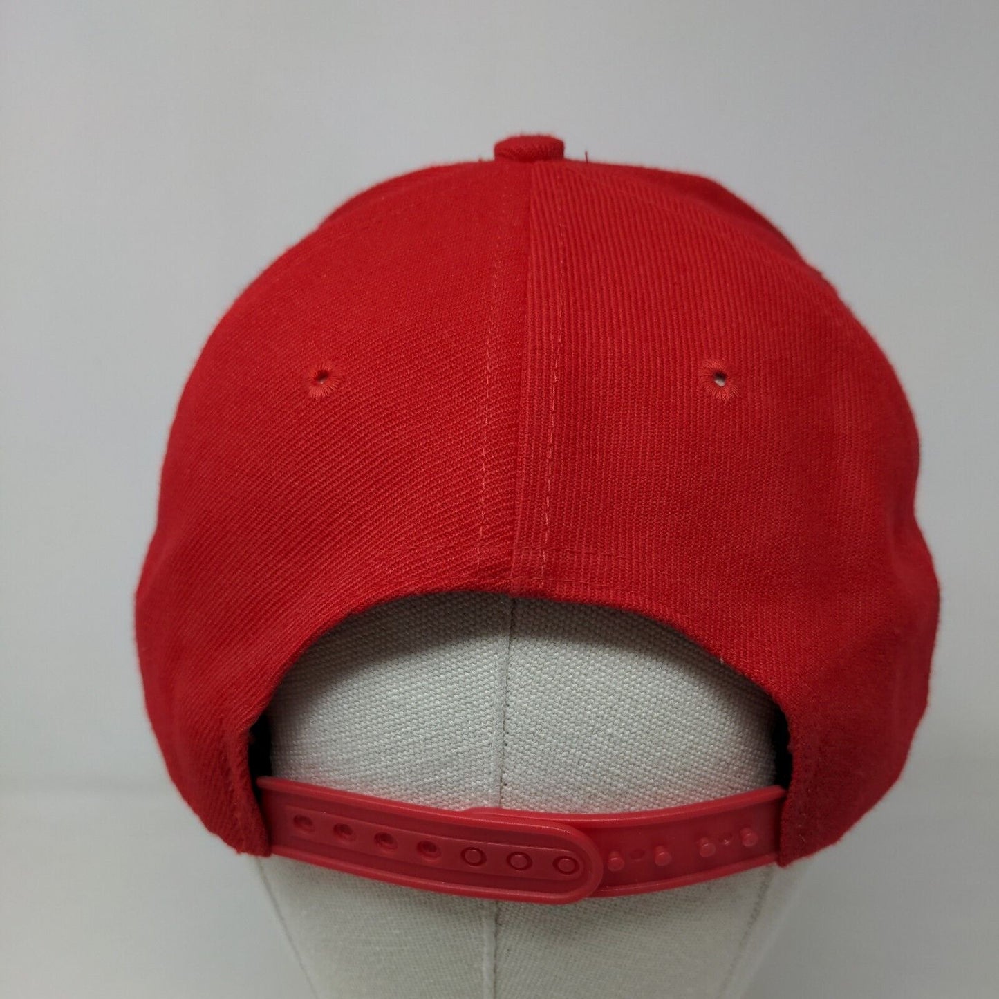 San Sun Boy's Snapback Hat Red Size OSFA Embroidered RBI MLB Logo