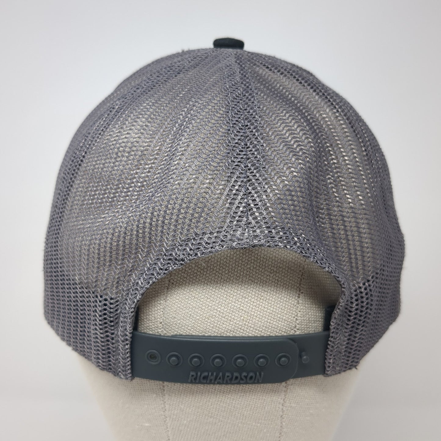 H Snapback Trucker Hat Black One Size Adjustable Mesh Back Richardson