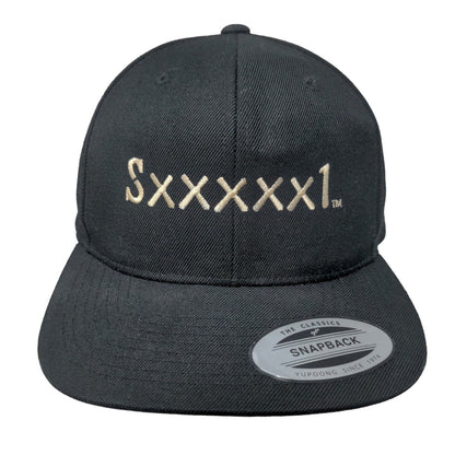 Sxxxxx1 Suforia Snapback Hat Black One Size Embroidered Adjustable Yupoong