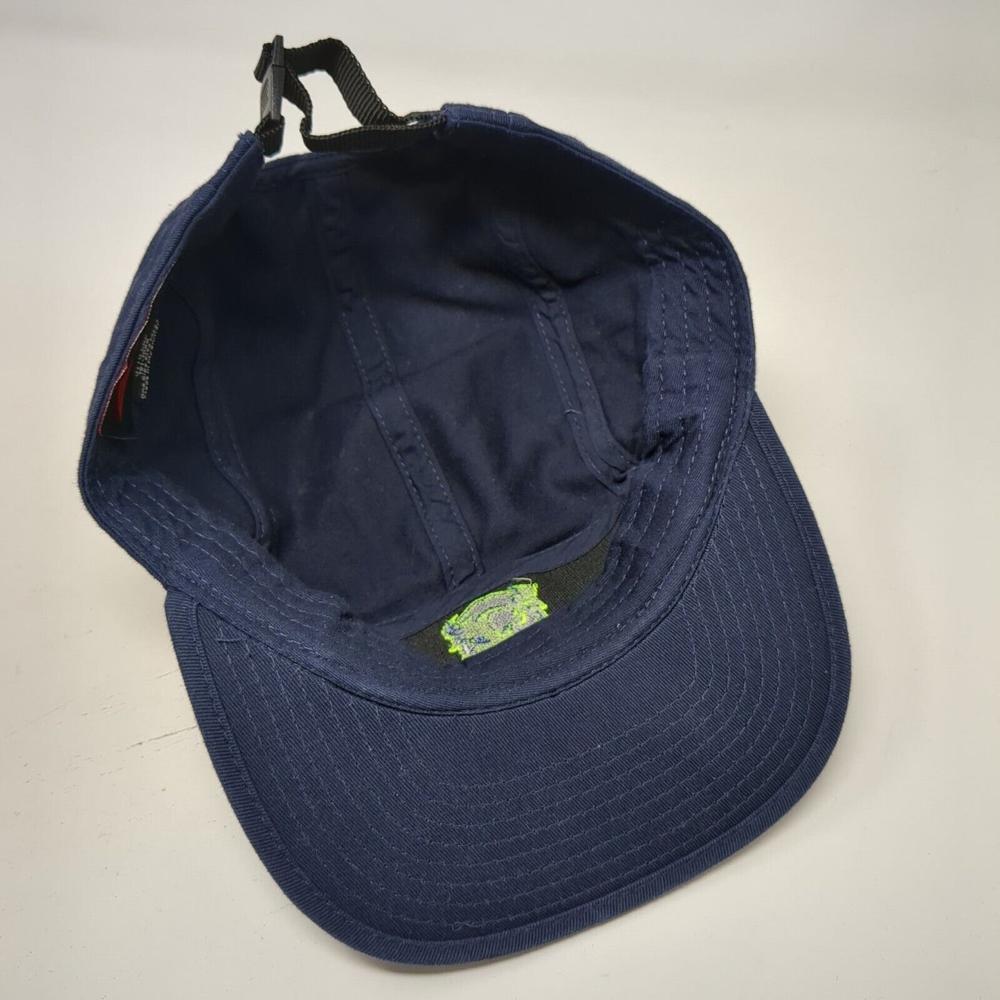 Otto Slideback 5 Panel Cap Blue OSFM Adjustable Embroidered Vented Holes Cotton