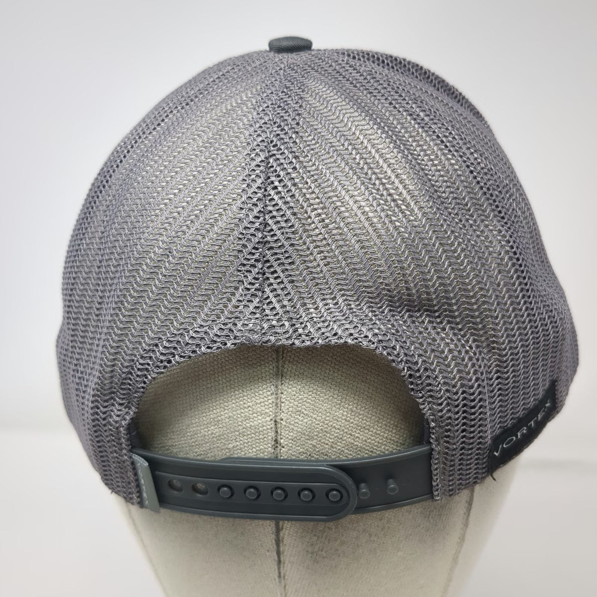 Vortex Trucker Hat Gray One Size Mesh Snapback Yellow Patch Logo Optics Hunting