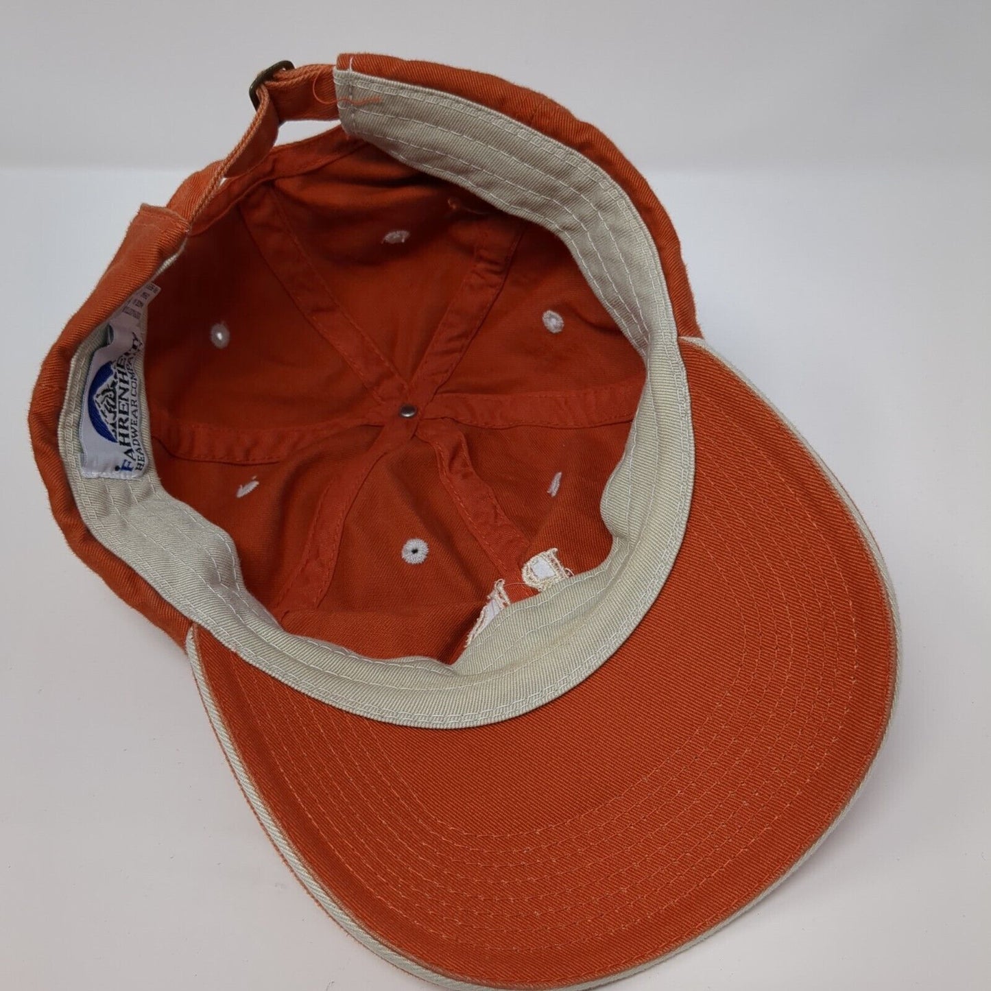 RJS Golf Classic Slideback Hat Orange One Size Adjustable Fahrenheit