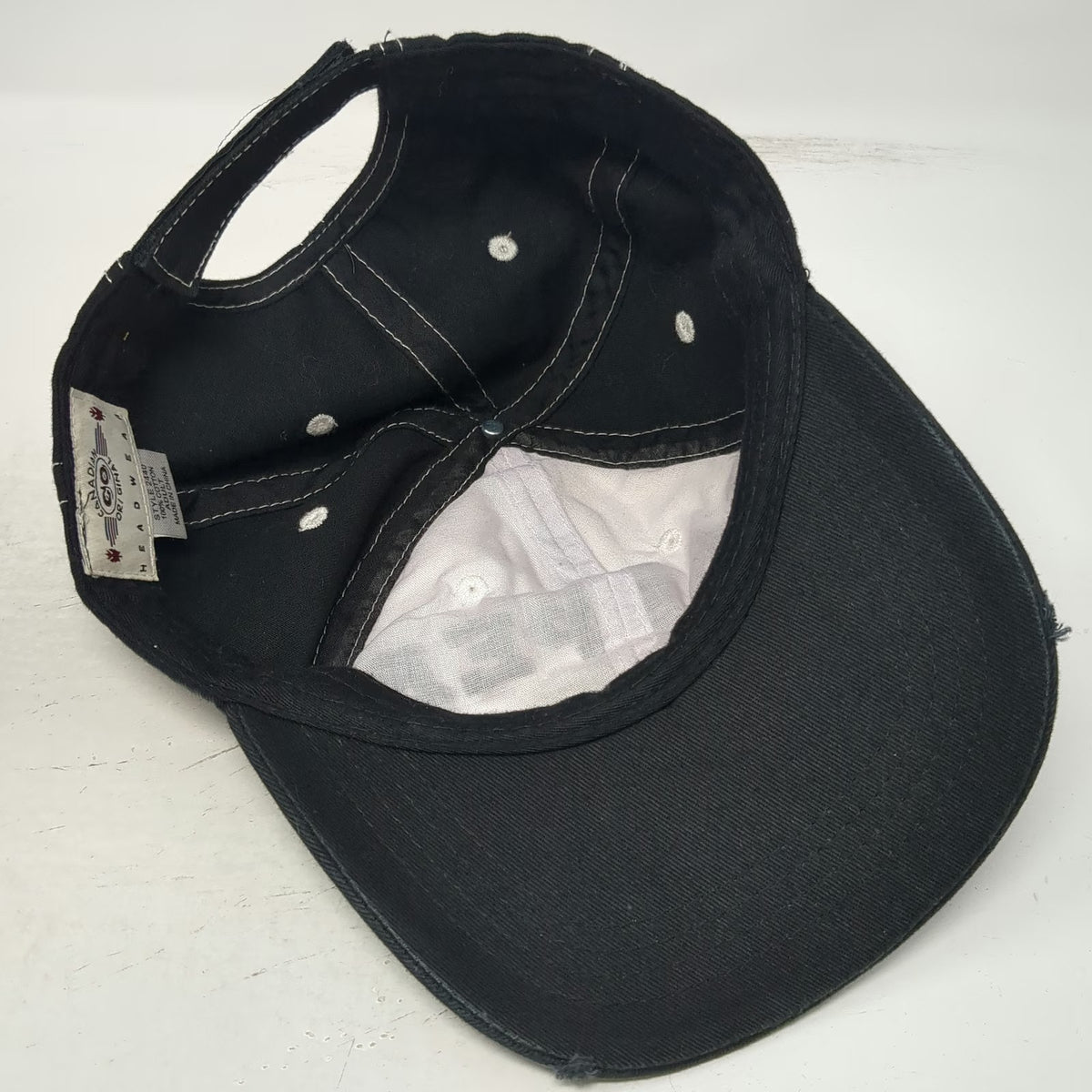 Canadian Original Baseball Cap Black One Size Jasper Canada Flag Chenille Hat