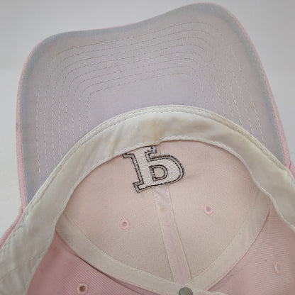CrossPointe Strapback Hat Pink One Size Adjustable Embroidered 6 Panel