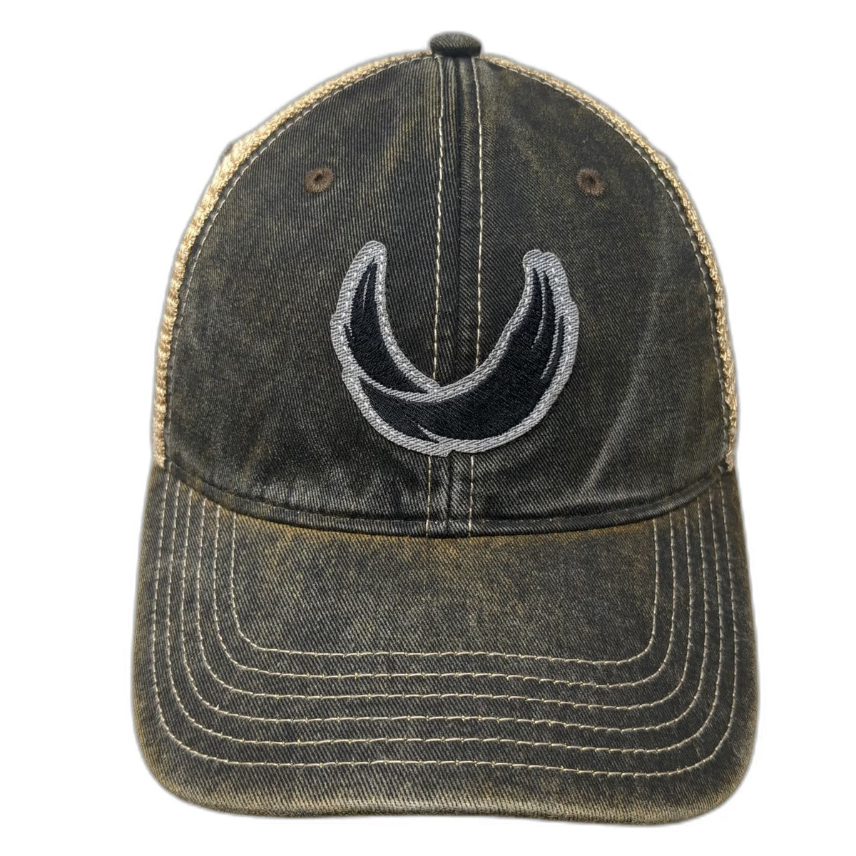 Legacy Trucker Hat Black Beige One Size Mesh Green Underbrim Guardian Snapback