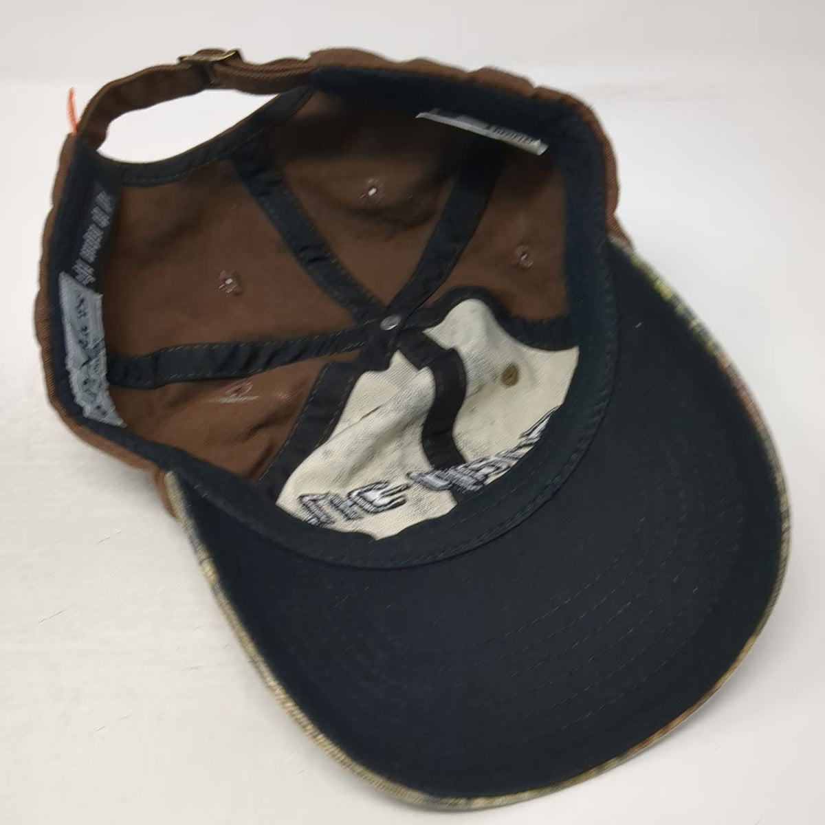 K-Products Baseball Cap Brown Camo One Size Snap-on Tools Slideback Mechanic Hat