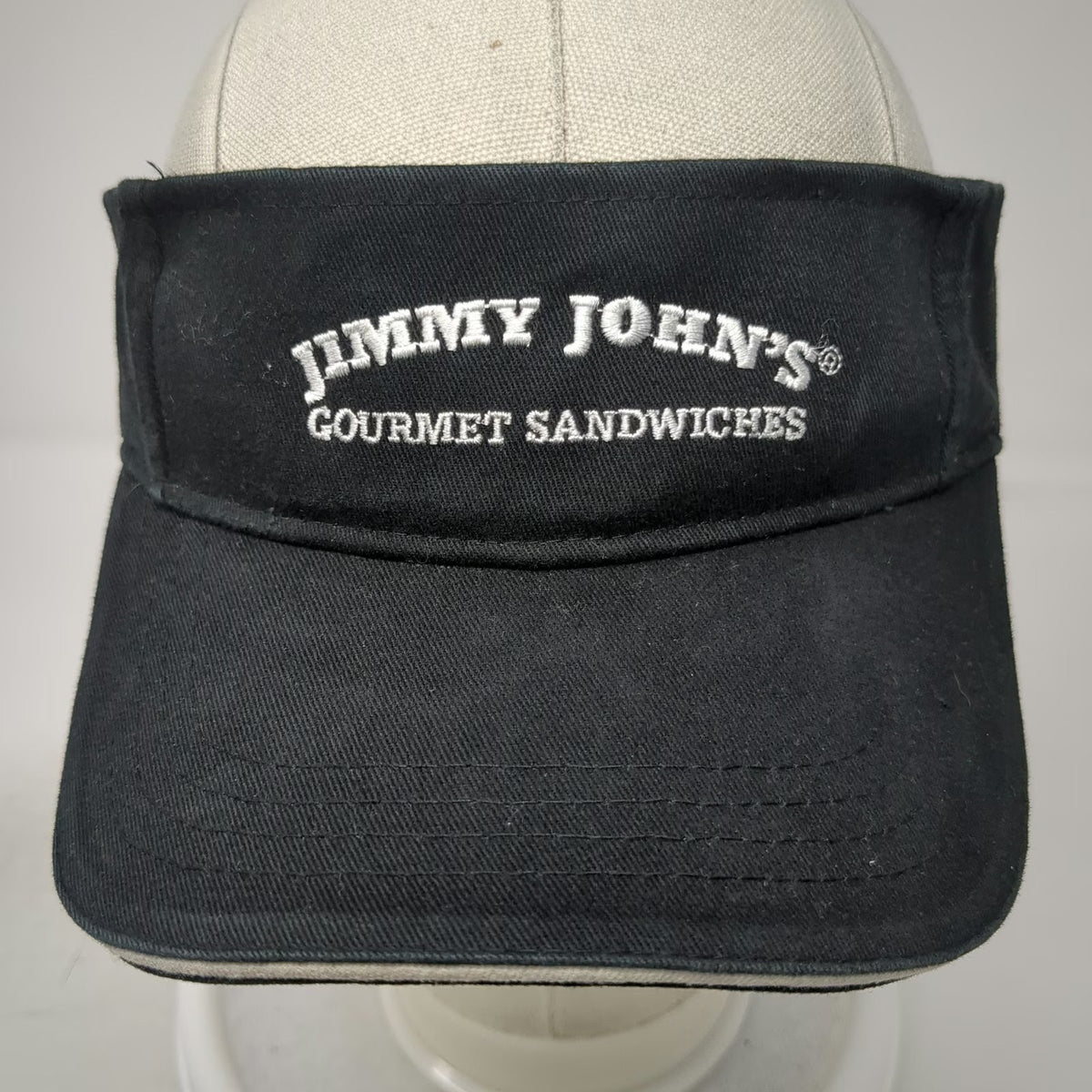 Jimmy John's Gourmet Sandwiches Visor Black One Size Strapback Adjustable Hat