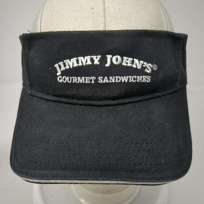 Jimmy John's Gourmet Sandwiches Visor Black One Size Strapback Adjustable Hat