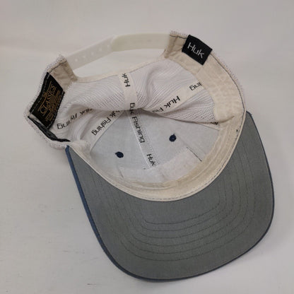 Huk Fishing Snapback Trucker Hat Blue OSFM Adjustable Mesh Back Yupoong