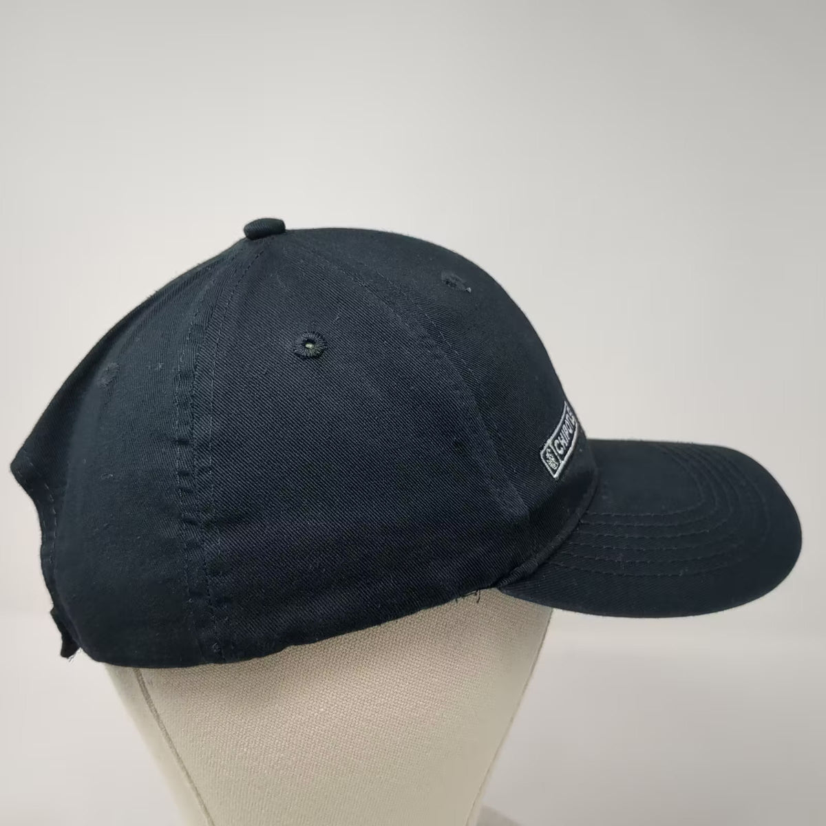 Loomstate Chipotle Black Baseball Cap One Size Organic Cotton Embroidered Hat