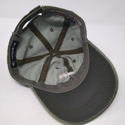 Hi-Tech Stripping Strapback Hat Green One Size Adjustable Outdoor Cap