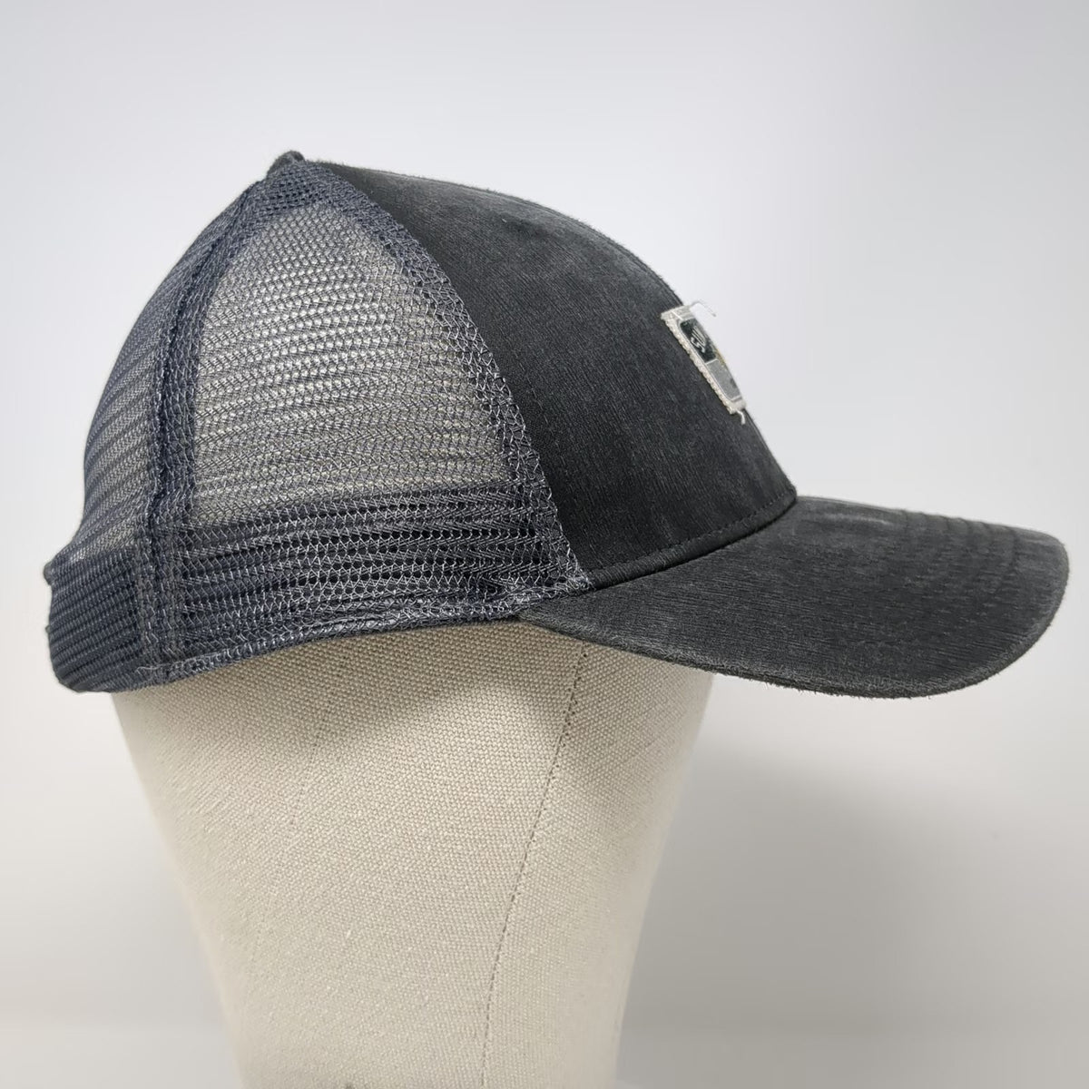 Ahead Baseball Cap Gray One Size Sun Valley Idaho Corduroy Mesh Slideback Hat