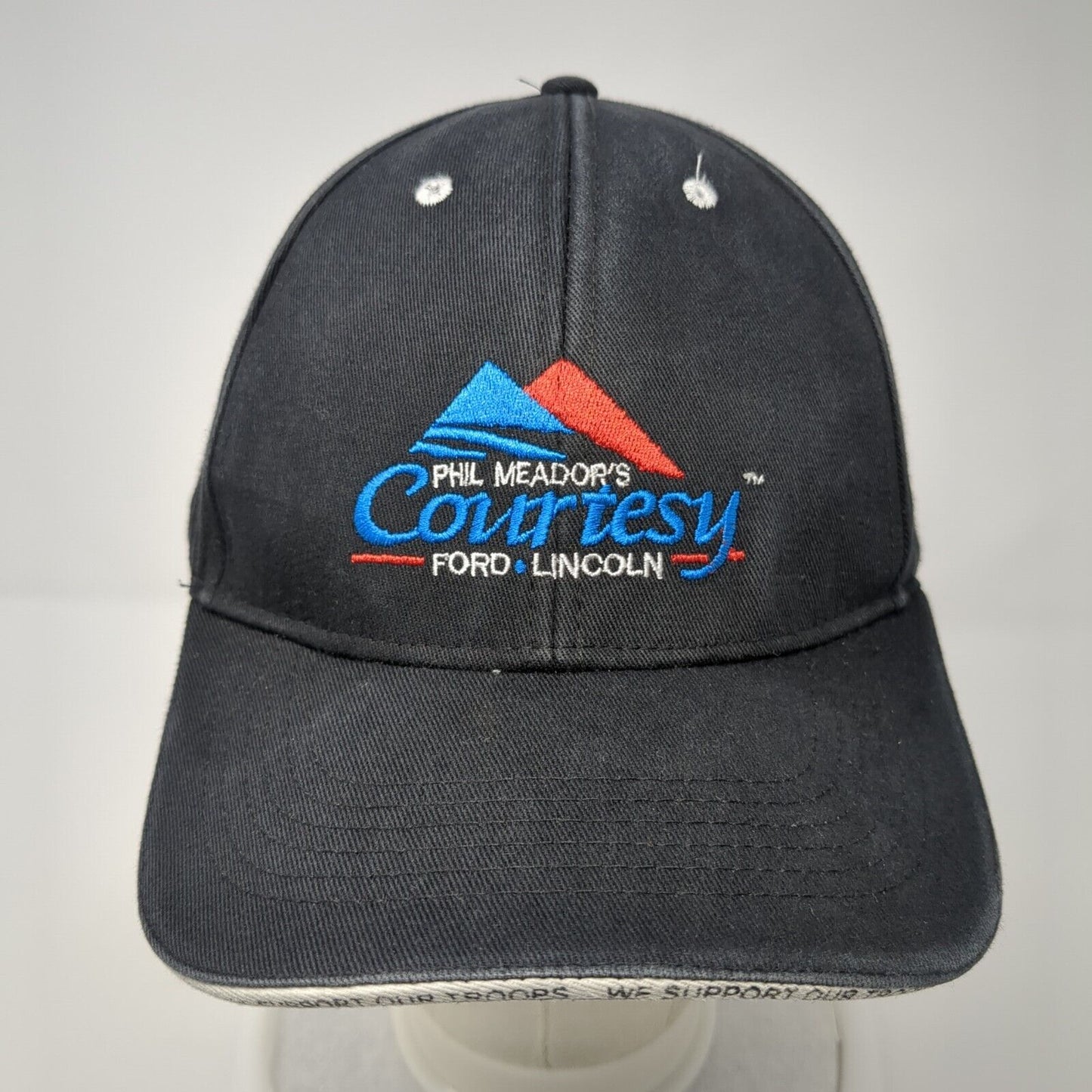 Phil Meador's Courtesy Ford Lincoln Strapback Hat Black One Size 6 Panel