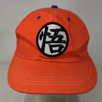 Dragon Ball Z Snapback Hat Orange One Size Embroidered 6 Panel Funimation