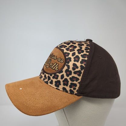 Badass As Beth Strapback Hat Multicolor One Size Animal Print Adjustable