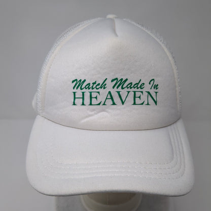 Match Made In Heaven Snapback Trucker Hat White OSFA Sedona 2024