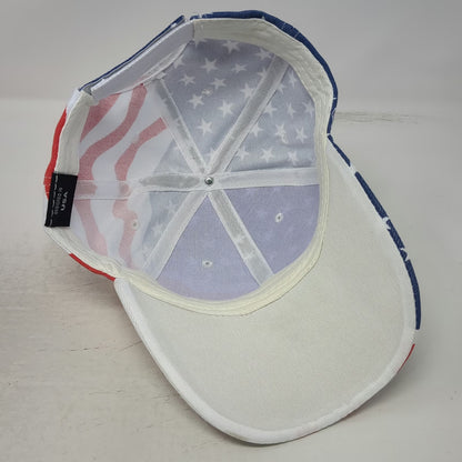R Headwear American Flag Baseball Cap Blue White Red One Size Strapback Hat