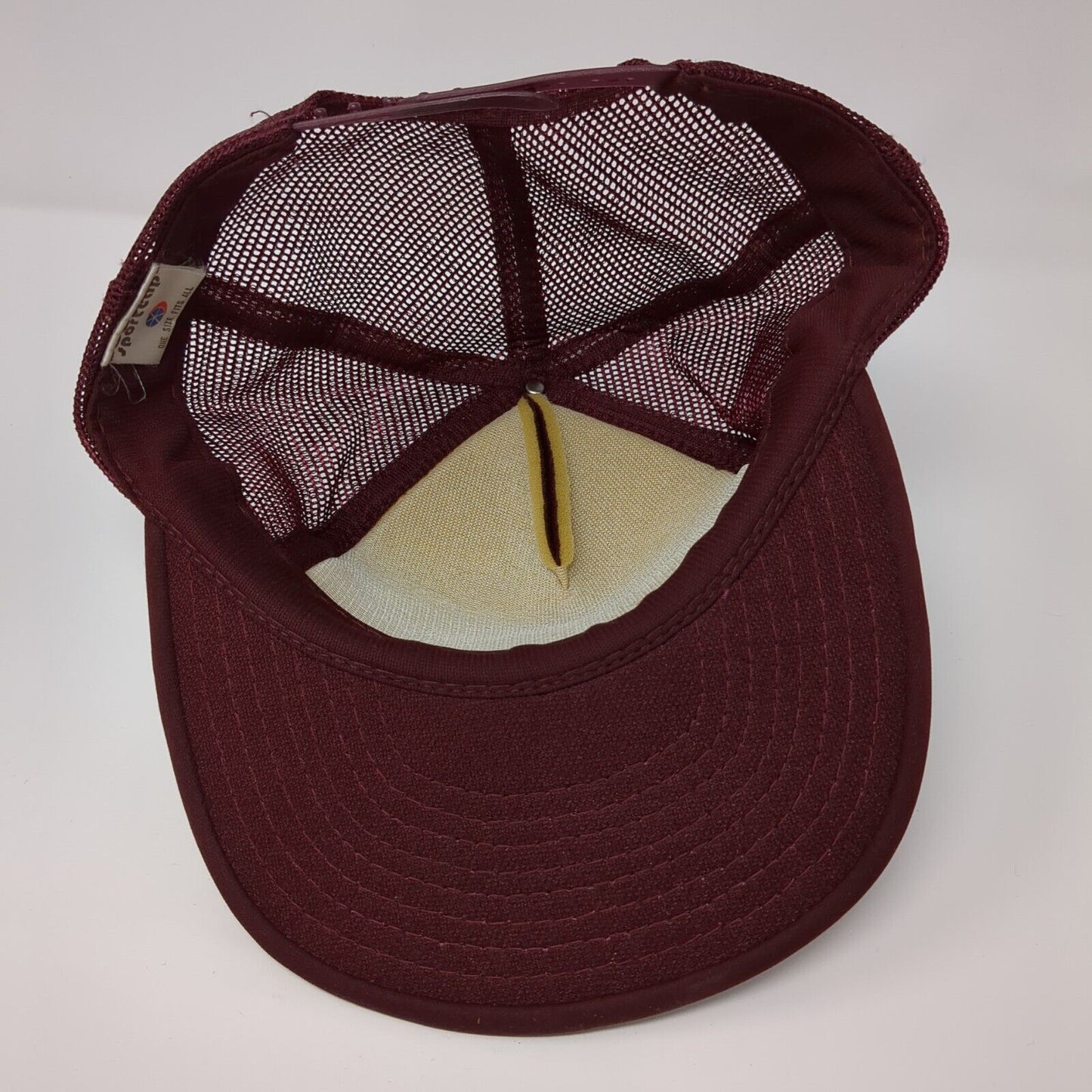 Phillips Lodge Snapback Mesh Back Trucker Hat Red OSFA Solid Adjustable