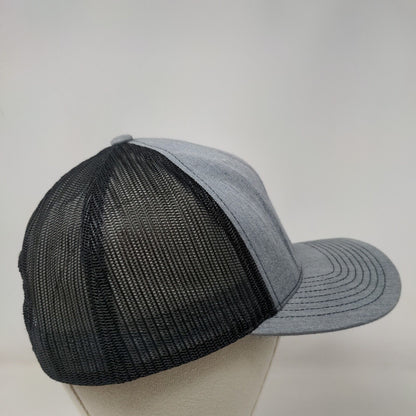 Deer Snapback Mesh Back Trucker Hat Gray One Size 6 Panel Richardson