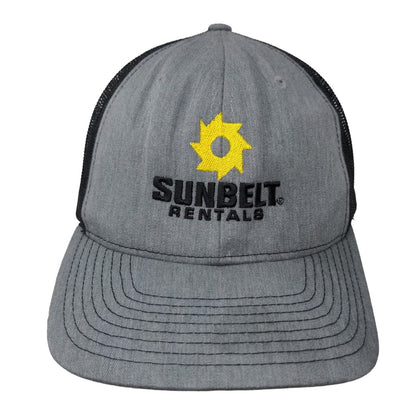 Sunbelt Rentals Snapback Mesh Back Trucker Hat Gray One Size Embroidered
