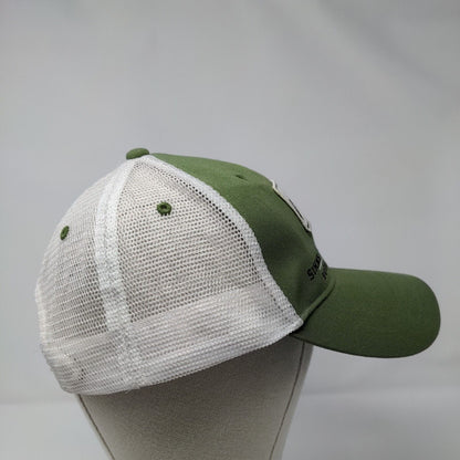 Simms Fishing Products Bozeman Montana Snapback Trucker Hat Green OSFA Mesh Back