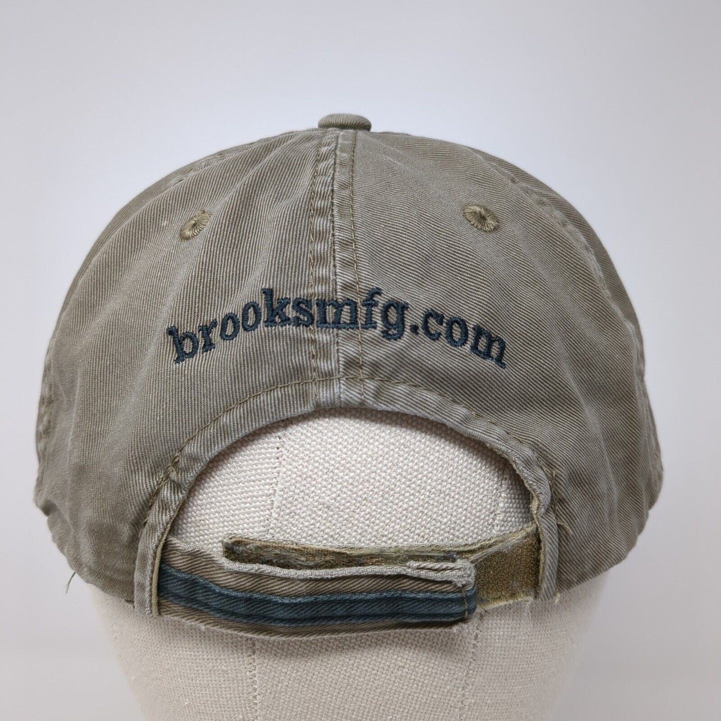 Brooks Manufacturing Co. Strapback Hat Tan One Size Port Authority