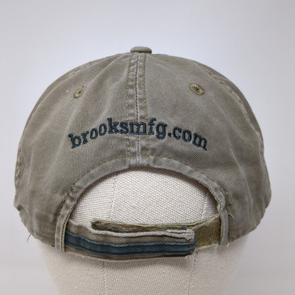 Brooks Manufacturing Co. Strapback Hat Tan One Size Port Authority