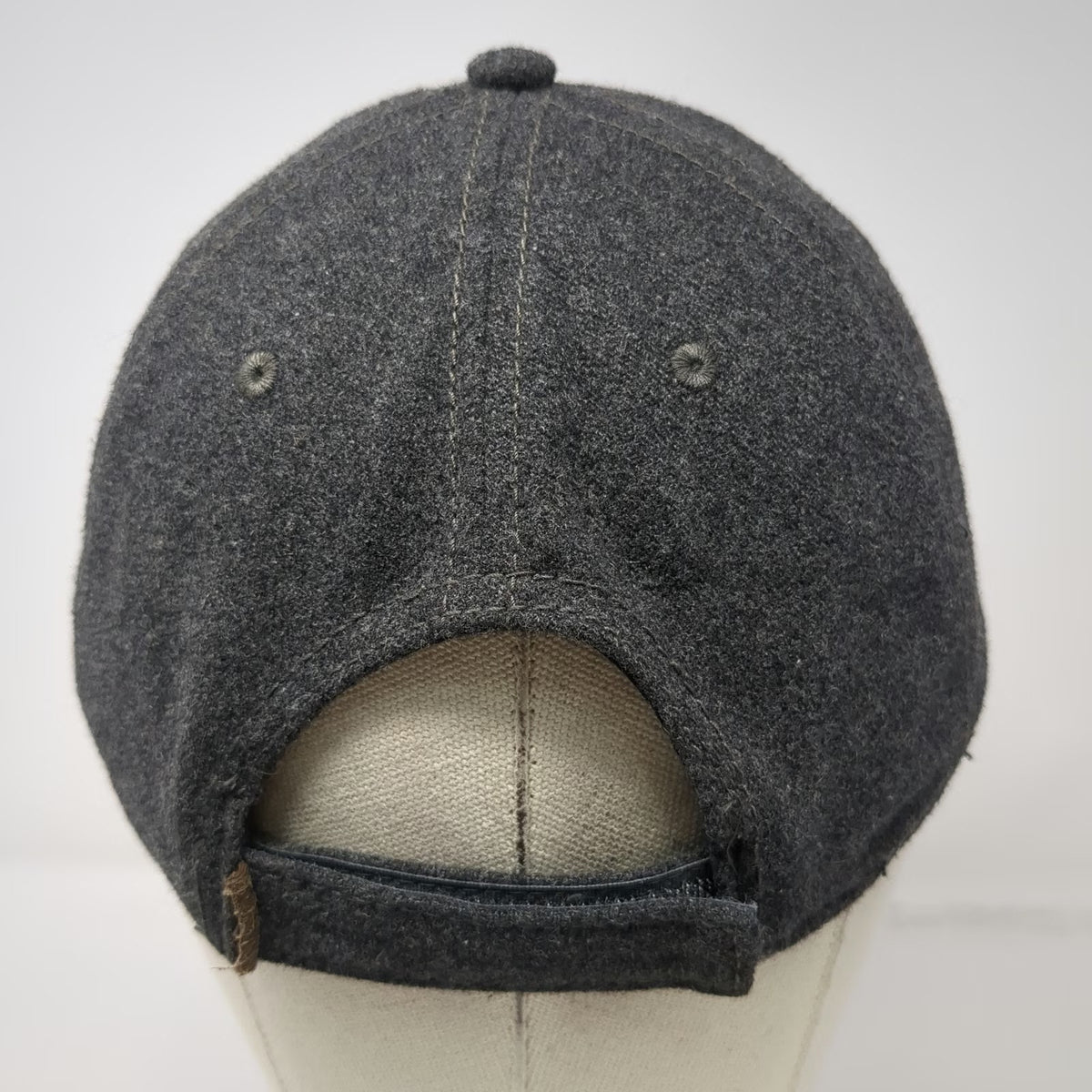 Imperial Baseball Cap Gray One Size King Ropes Sheridan Wyoming Wool Adjust Hat