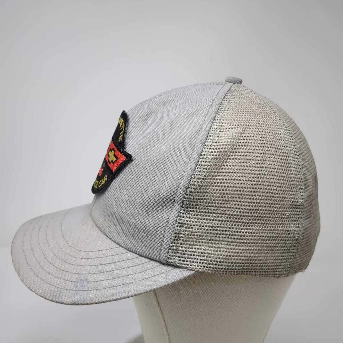 Trucker Hat Gray One Size 1986 Corvette Indy Pace Car Mesh Snapback Patch Chevy