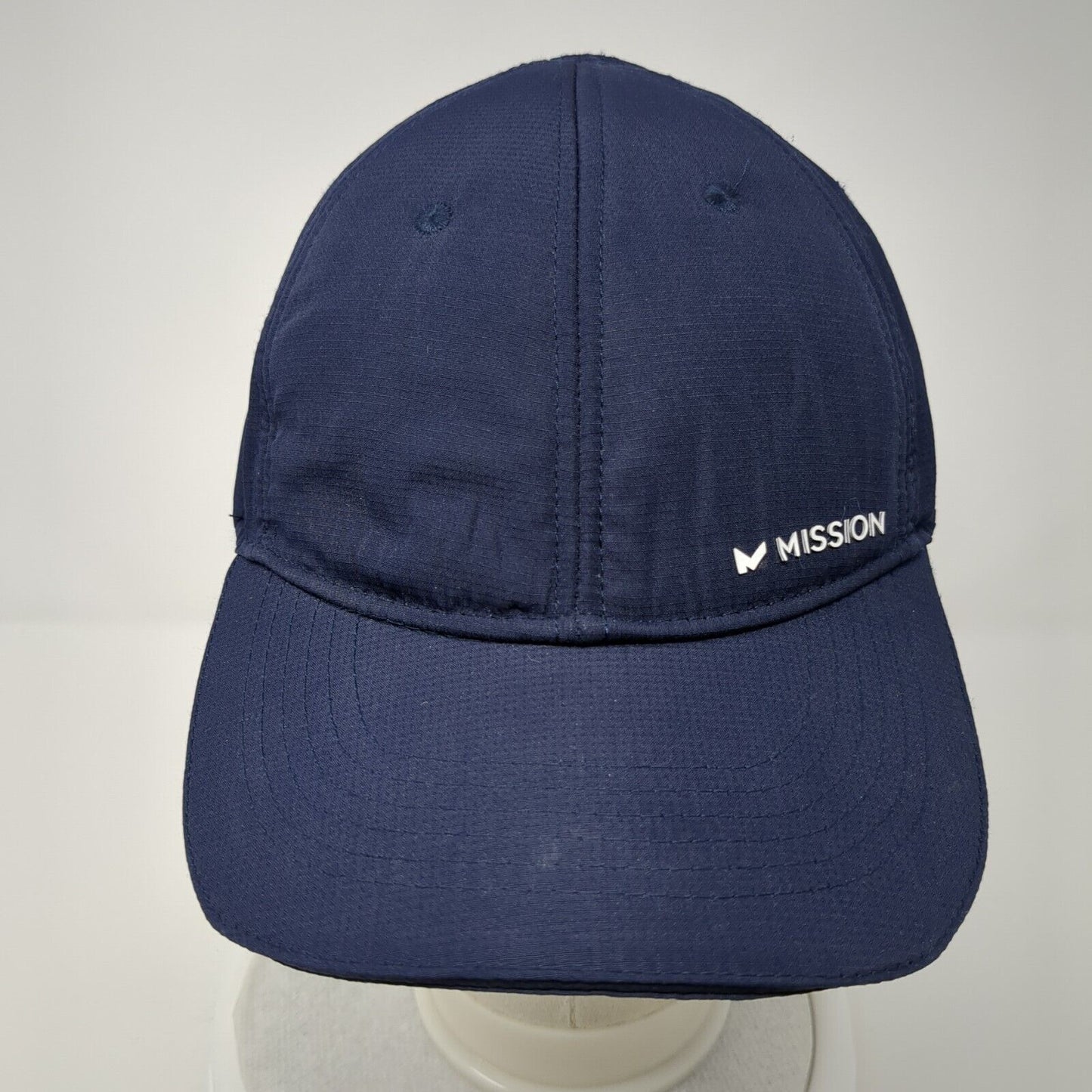 Mission Strapback Hat Blue One Size Adjustable Wet To Cool 6 Panel