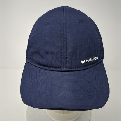 Mission Strapback Hat Blue One Size Adjustable Wet To Cool 6 Panel