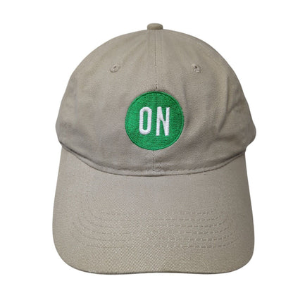 ON Pocatello Slideback Hat Tan One Size Adjustable Embroidered Port & Company