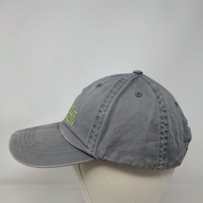 Oak Street Health Strapback Hat Gray One Size Embroidered Port & Company