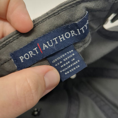 Port Authority Baseball Cap Gray One Size Automated Dairy Systems Strapback Hat