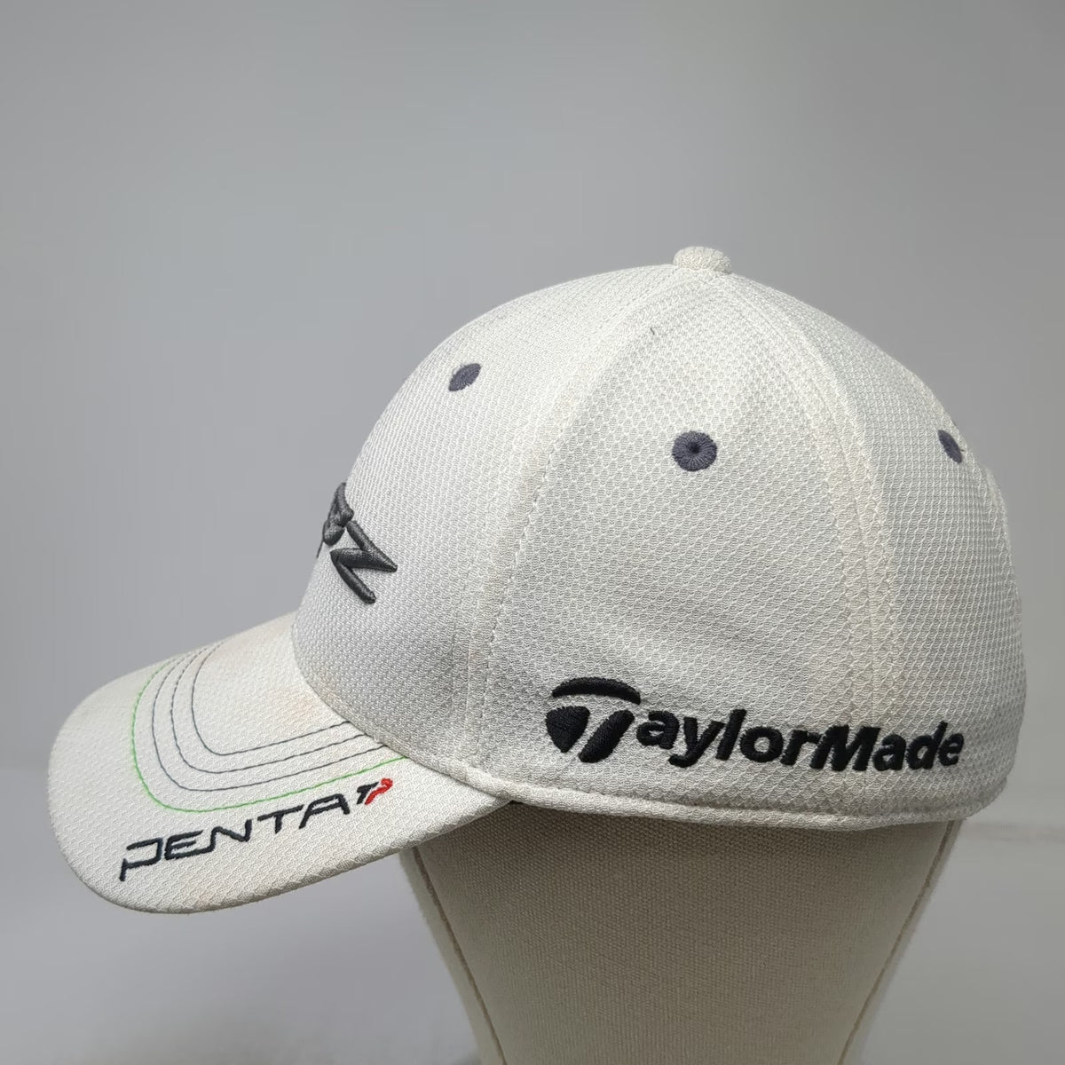 TaylorMade Baseball Cap White One Size RBZ Penta RocketBallz Golf Slideback Hat
