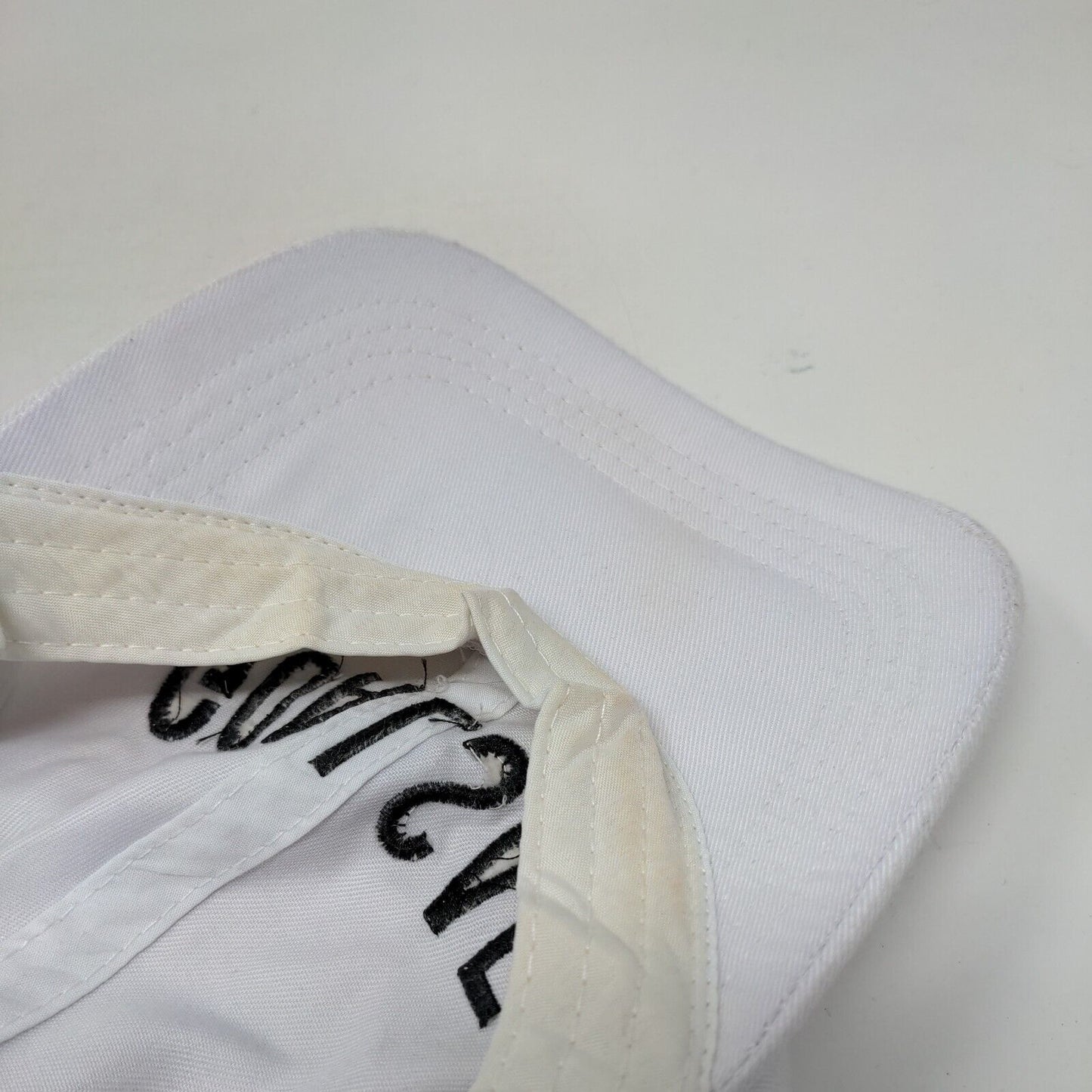 GOALSAF Strapback Hat White One Size Embroidered Charlotte Russe