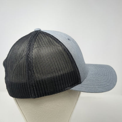 Richardson Trucker Hat Gray S Mesh Back Snapback Golf Embroidered Logo Curved