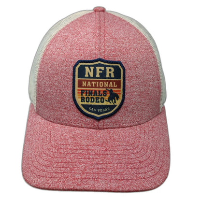 Richardson Trucker Hat Red White L NFR National Finals Rodeo Las Vegas Mesh