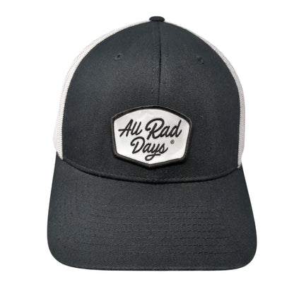 All Rad Days Snapback Trucker Hat Black One Size Adjustable Mesh Back 6 Panel