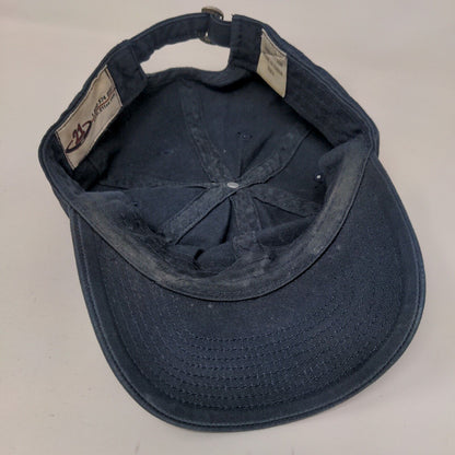 21 Inc. Slideback Hat Blue OSFA Adjustable Solid Vent Holes 6 Panel