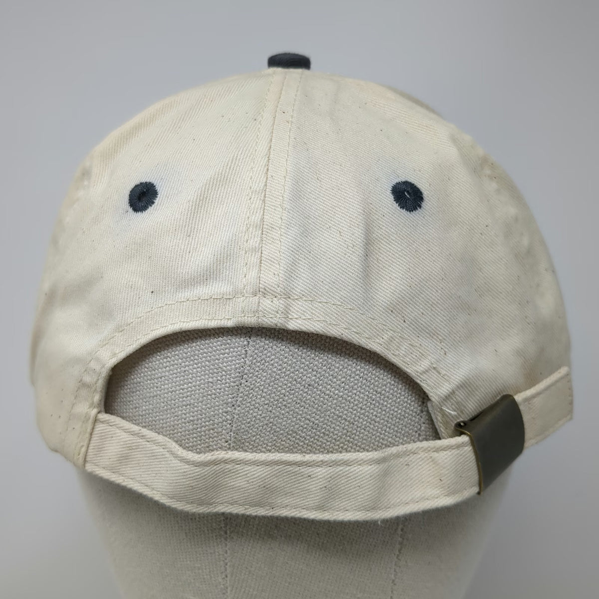 Del Sol Baseball Cap Beige Blue One Size St. Thomas USVI Souvenir Strapback Hat
