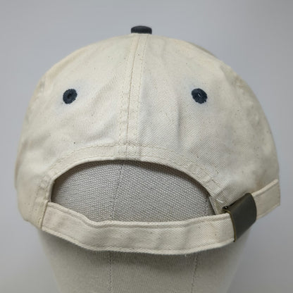 Del Sol Baseball Cap Beige Blue One Size St. Thomas USVI Souvenir Strapback Hat