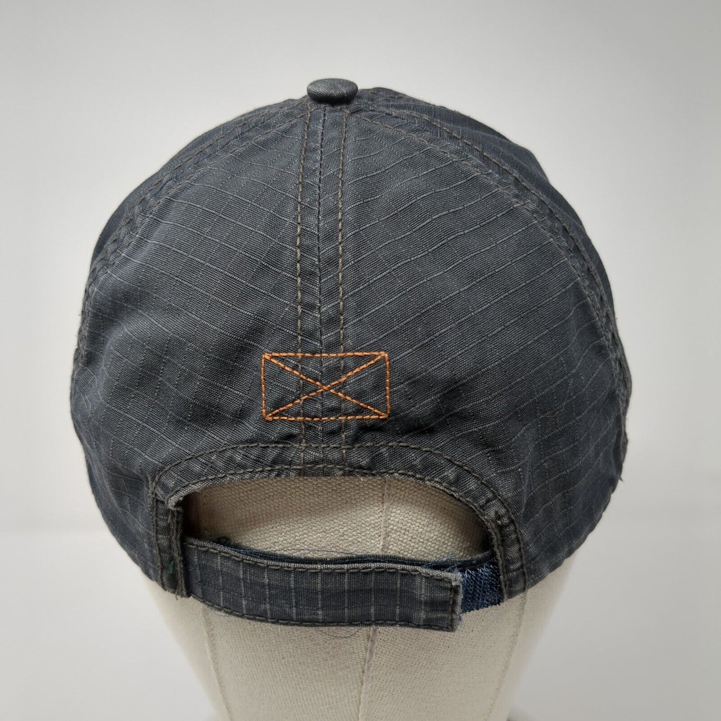Life Is Good Patch Strapback Hat Gray One Size Adjustable 6 Panel