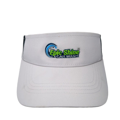 Epic Shine Car Wash Strapback Sun Visor Hat White One Size Sport-Tek