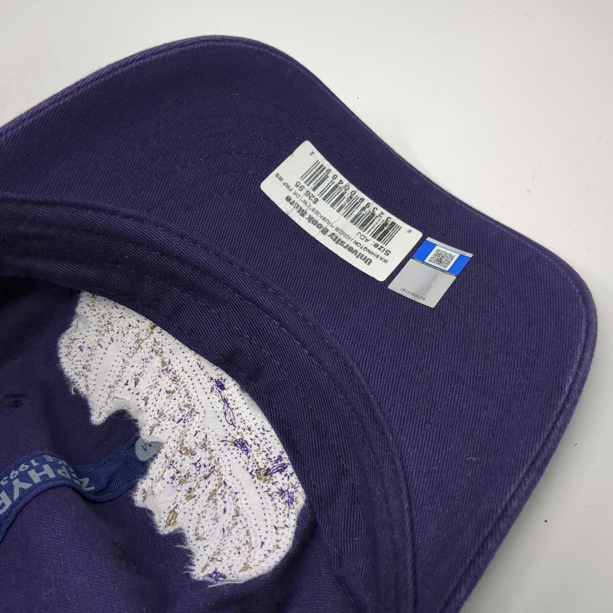 Washington Huskies NCAA Zephyr Purple One Size Cap Strapback Cotton Embroidered