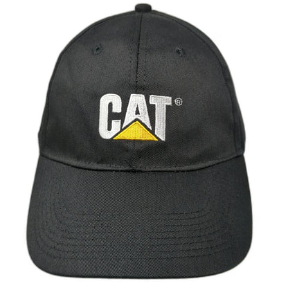 Caterpillar Baseball Cap Black One Size Cat MineStar Slideback Hat Mining Logo